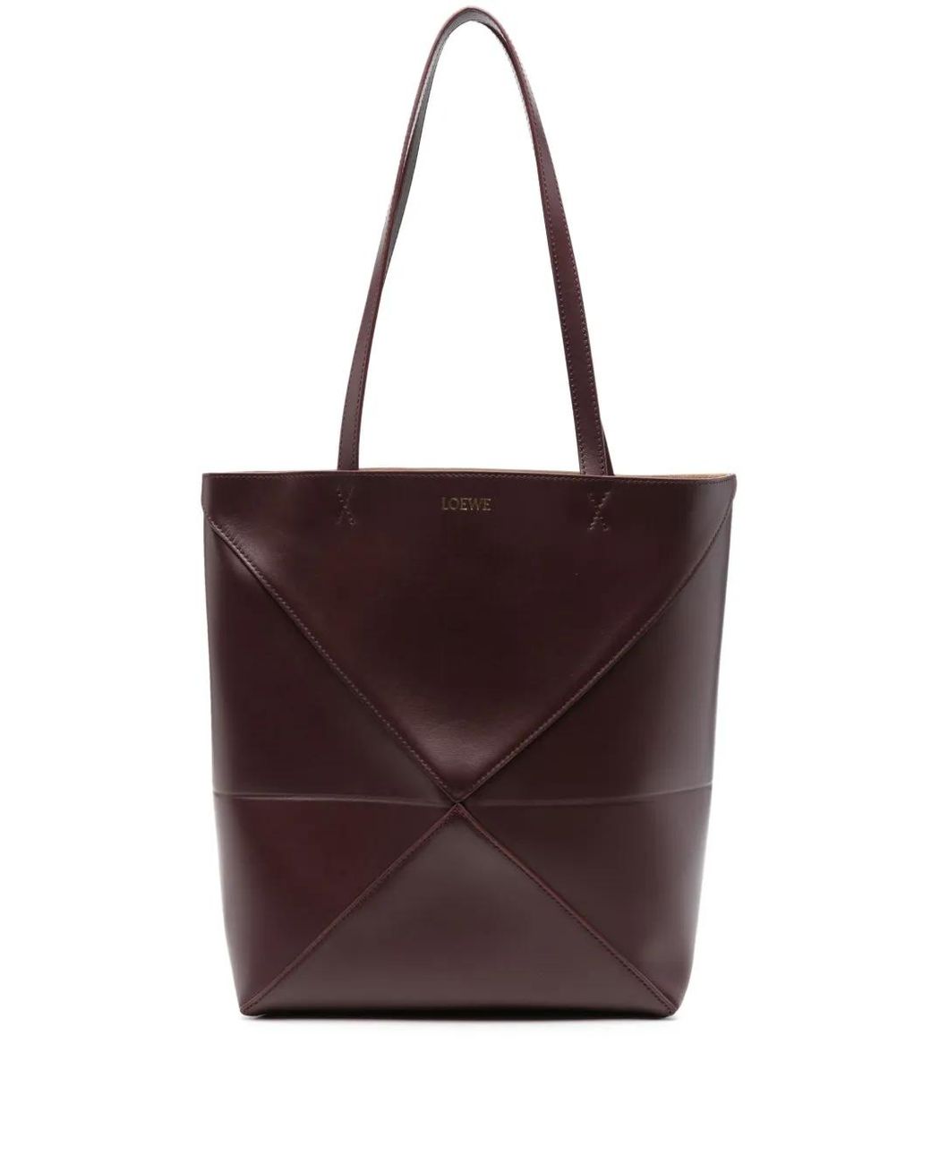 Loewe Purple Medium Puzzle Fold Tote