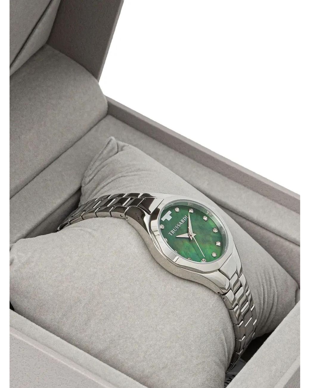 Trussardi Green Crystal-Embellished 30Mm