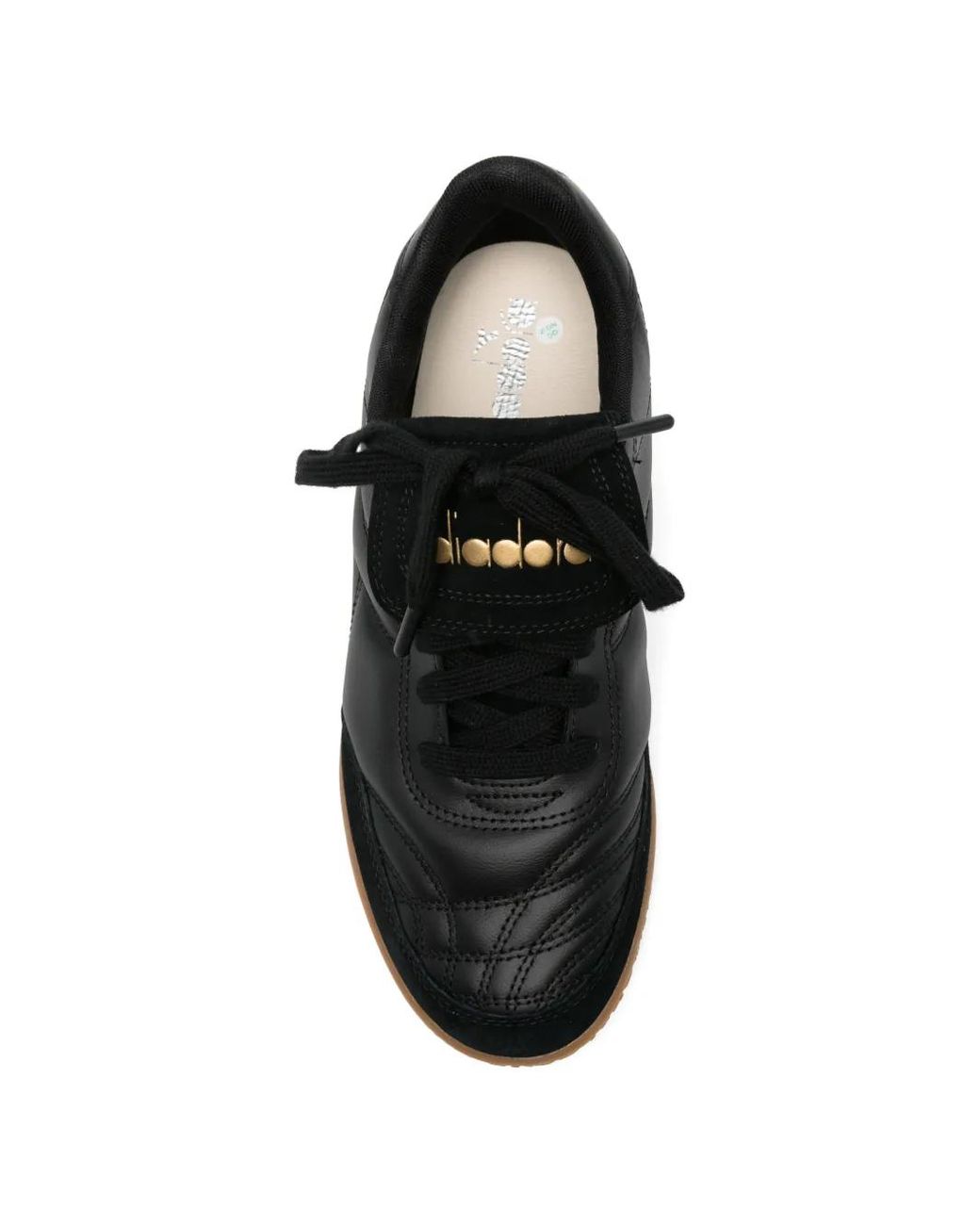 Diadora Black Lace-Up Sneakers for men