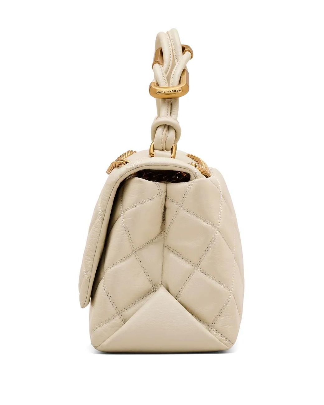 Marc Jacobs Natural The Quilted Dual Convertible Shoulder Bag