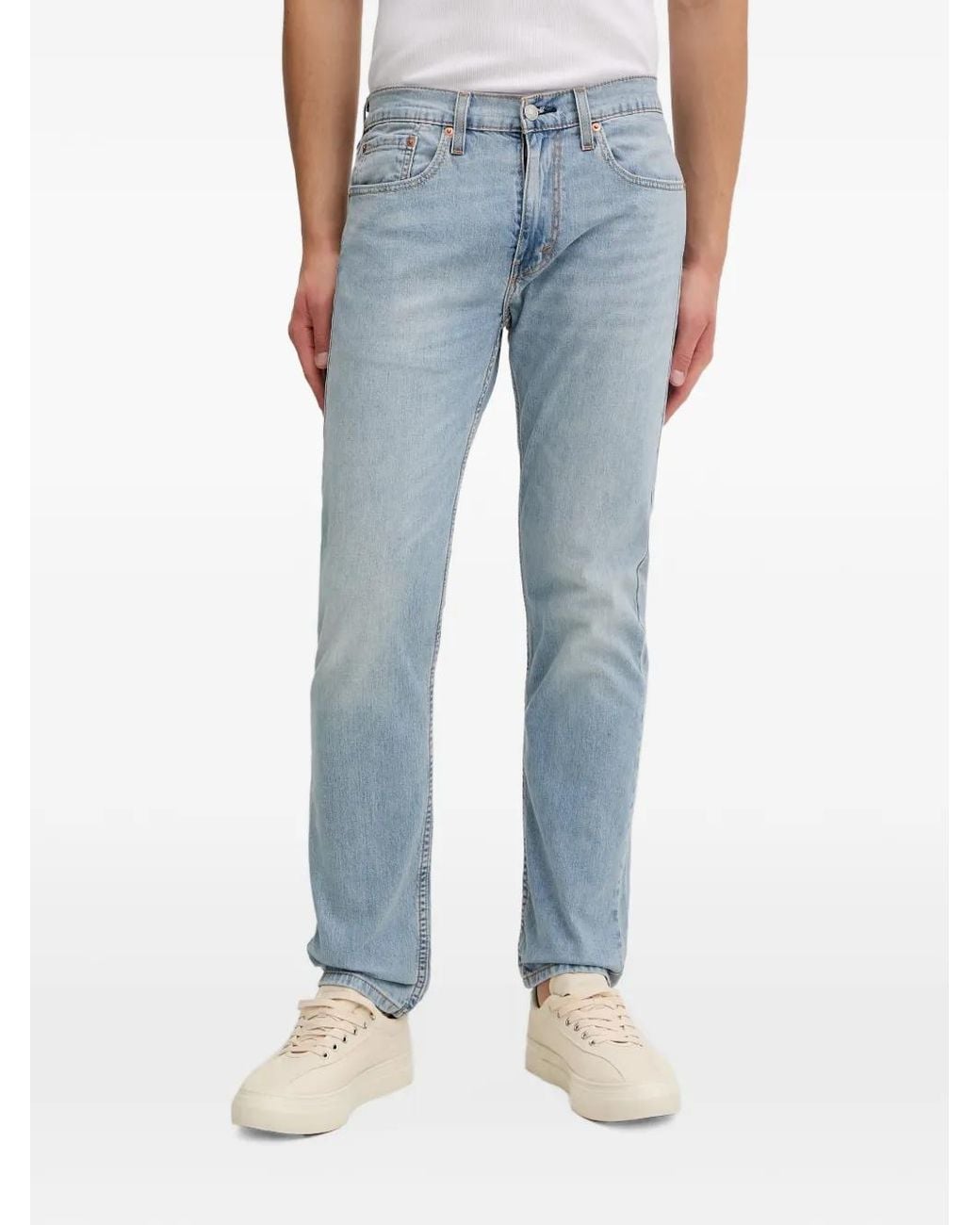 Levi's Blue 502 Straight-Leg Jeans for men