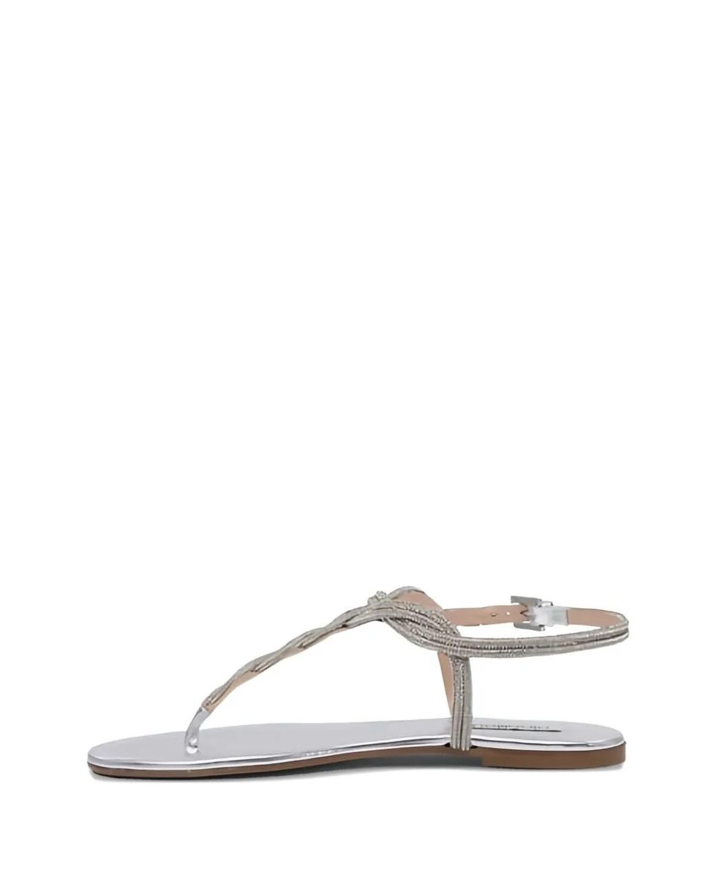 Ninalilou White Braided Leather Sandals