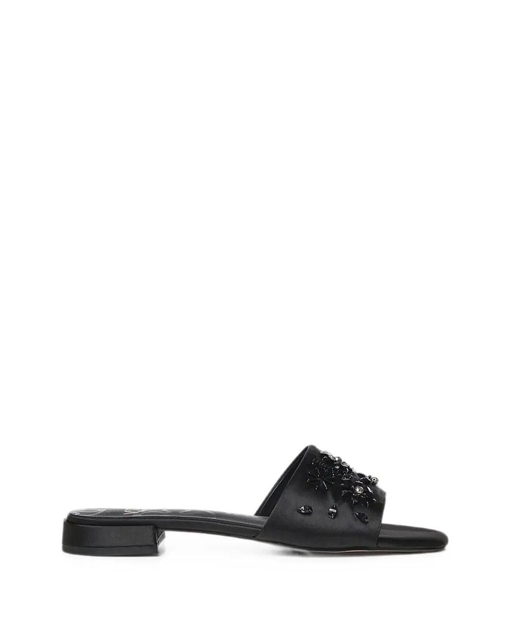 V73 White Kayla Embellished Sandals