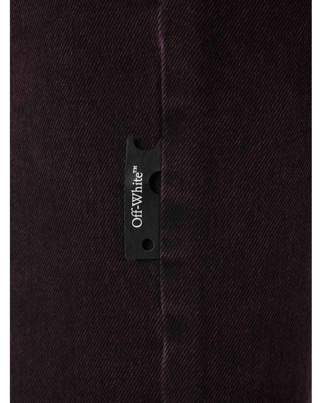 Off-White c/o Virgil Abloh Blue Jean À Patch Logo
