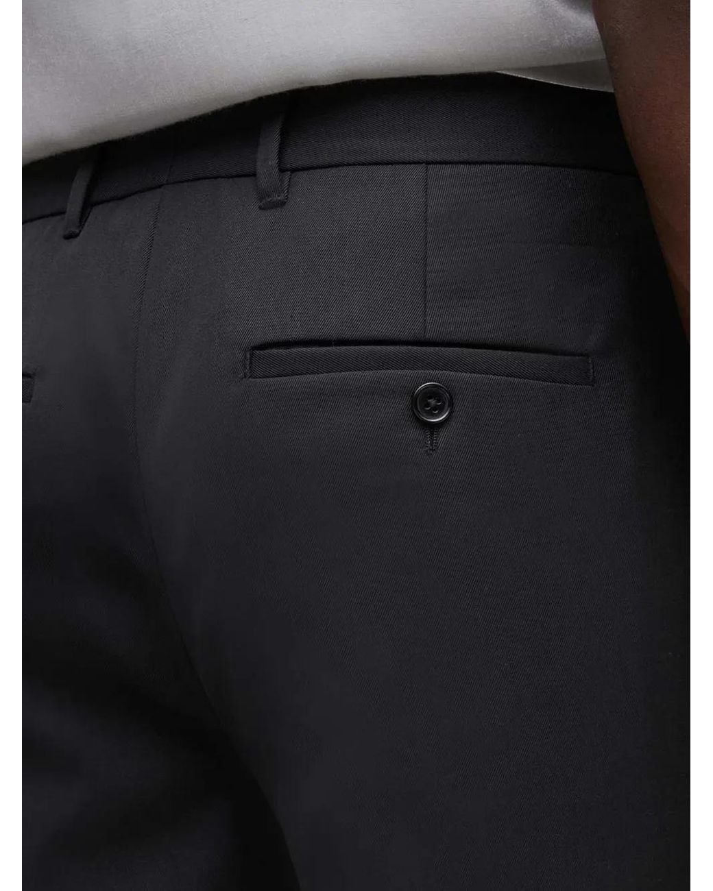 AllSaints Black Mount Trousers for men