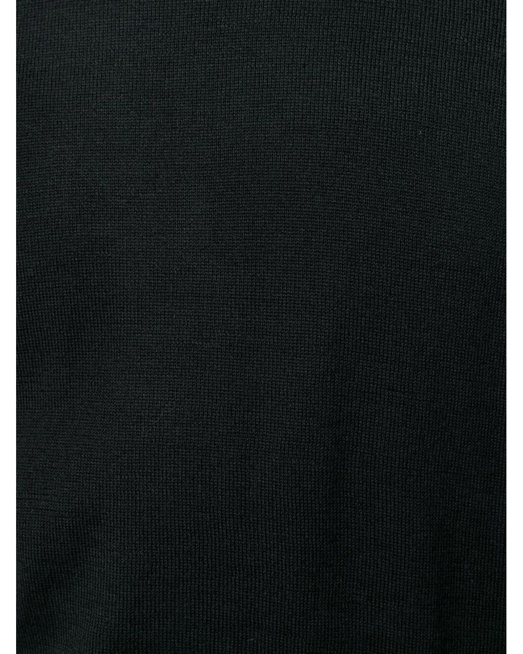 Barba Napoli Black Roll-Neck Sweater for men