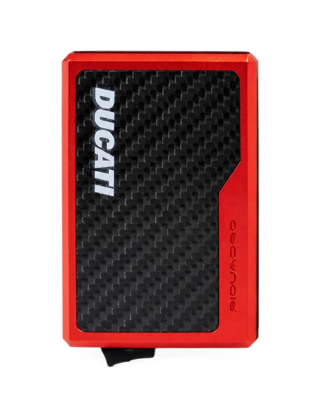 Piquadro Black X Ducati Logo-Print Cardholder