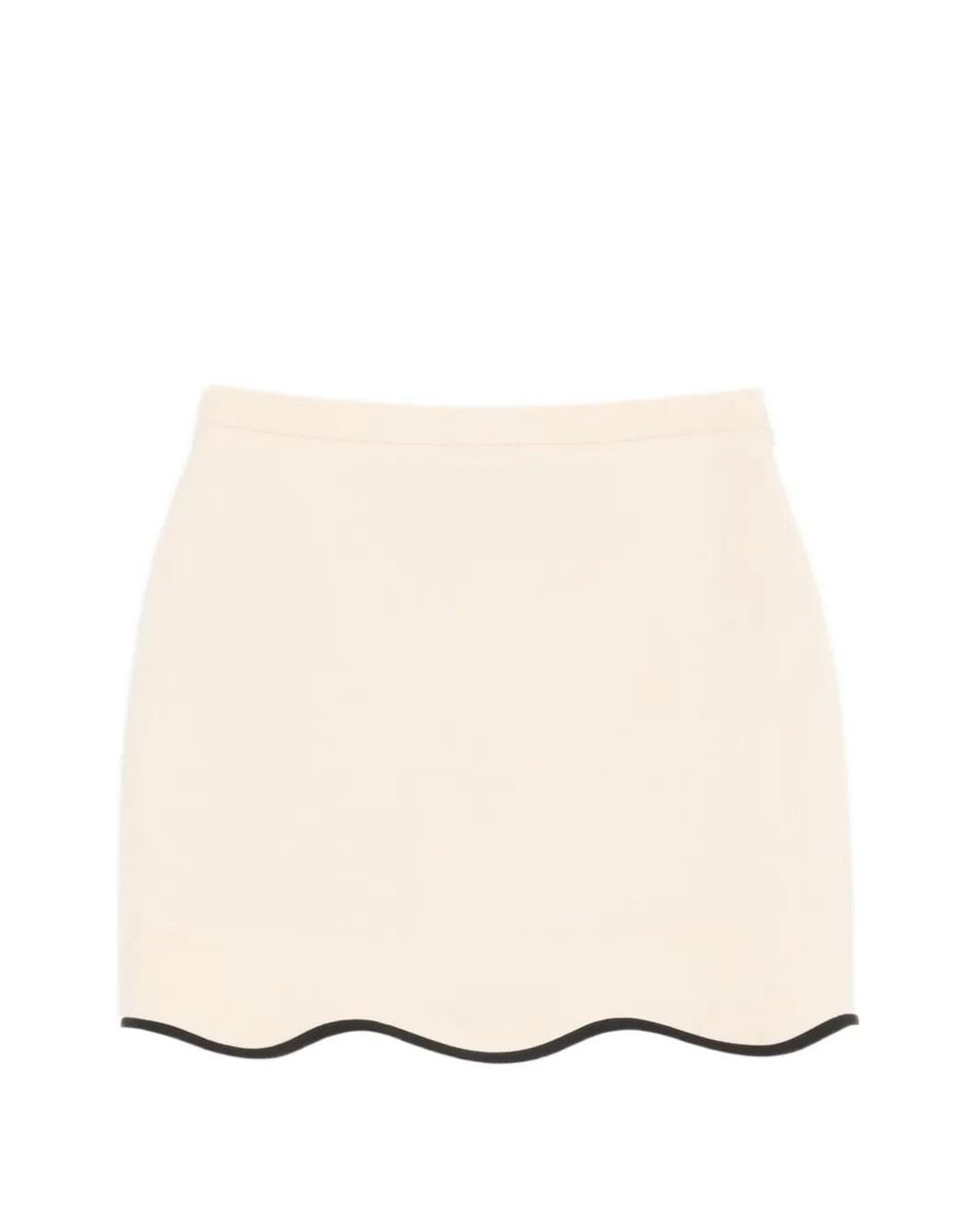 Valentino Garavani Natural Wave-Hem Mini Skirt