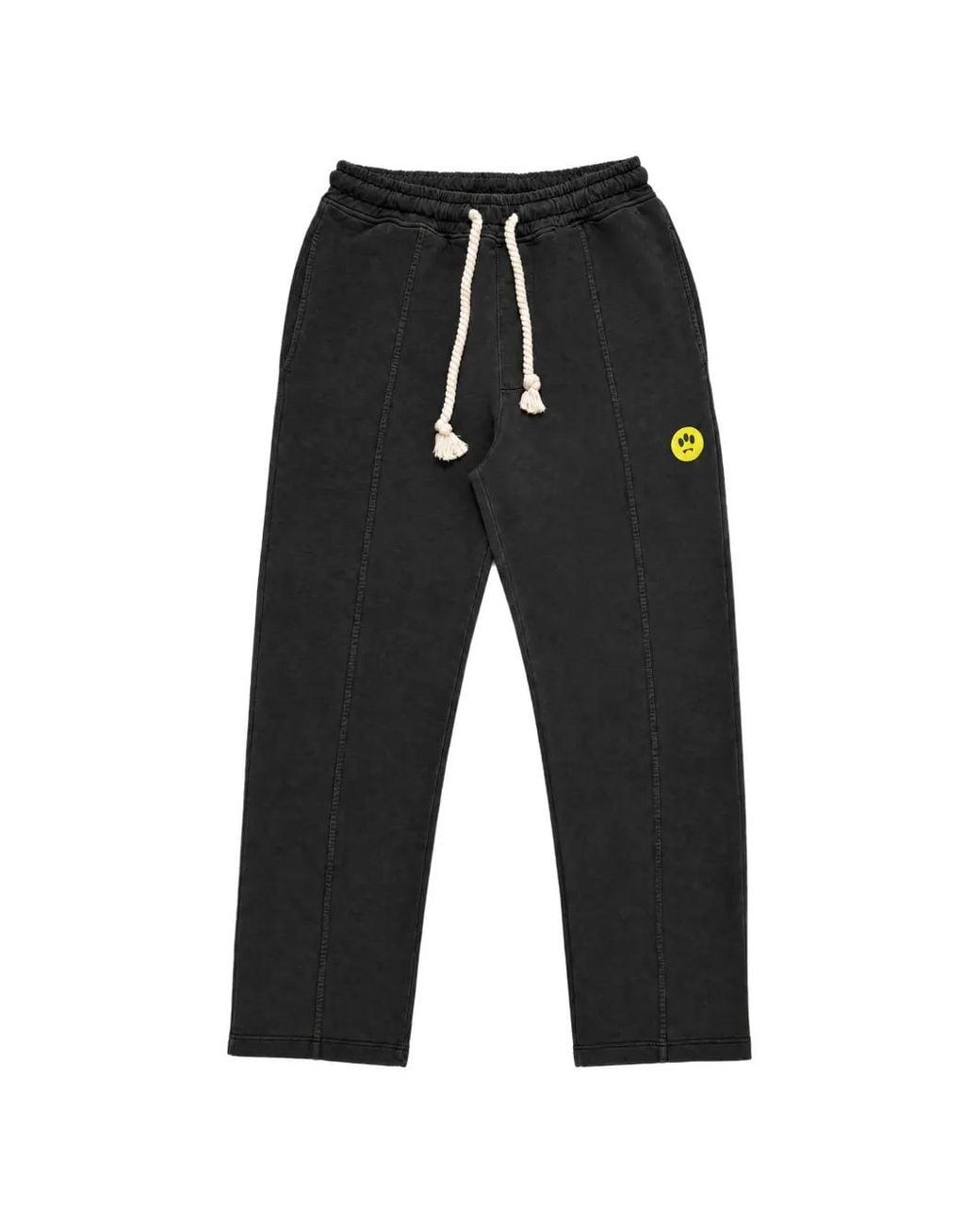 Barrow Black Logo-Print Drawstring Track Pants