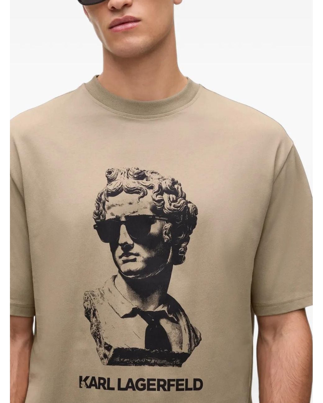Karl Lagerfeld Natural Rome Statue T-Shirt for men