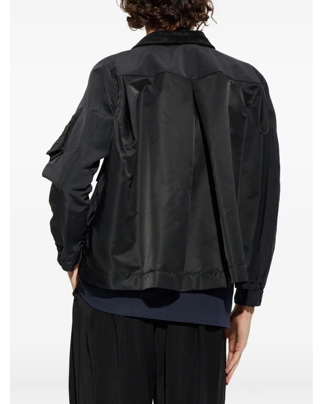 Sacai Black Multi-Pocket Jacket for men