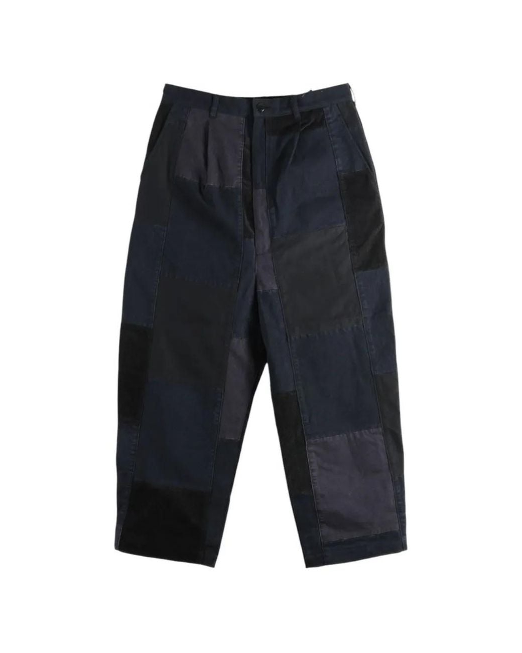 Junya Watanabe Blue Sashiko Patchwork Trousers for men