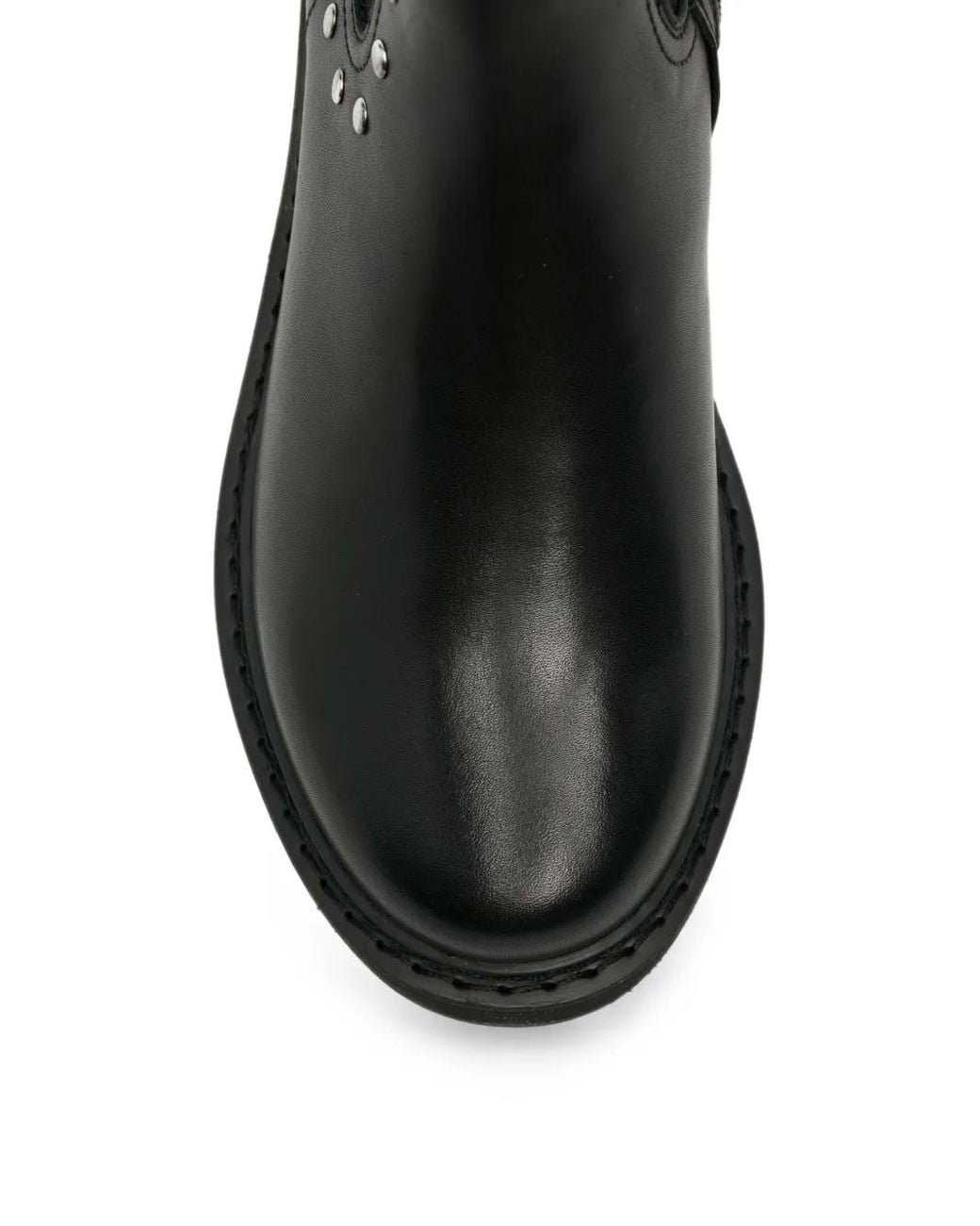 Cult Black Grace Stud-Embellished Buckled Boots