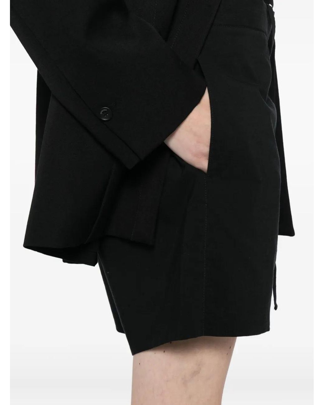 Carol Christian Poell Dead End Fly Shorts in Black | Lyst