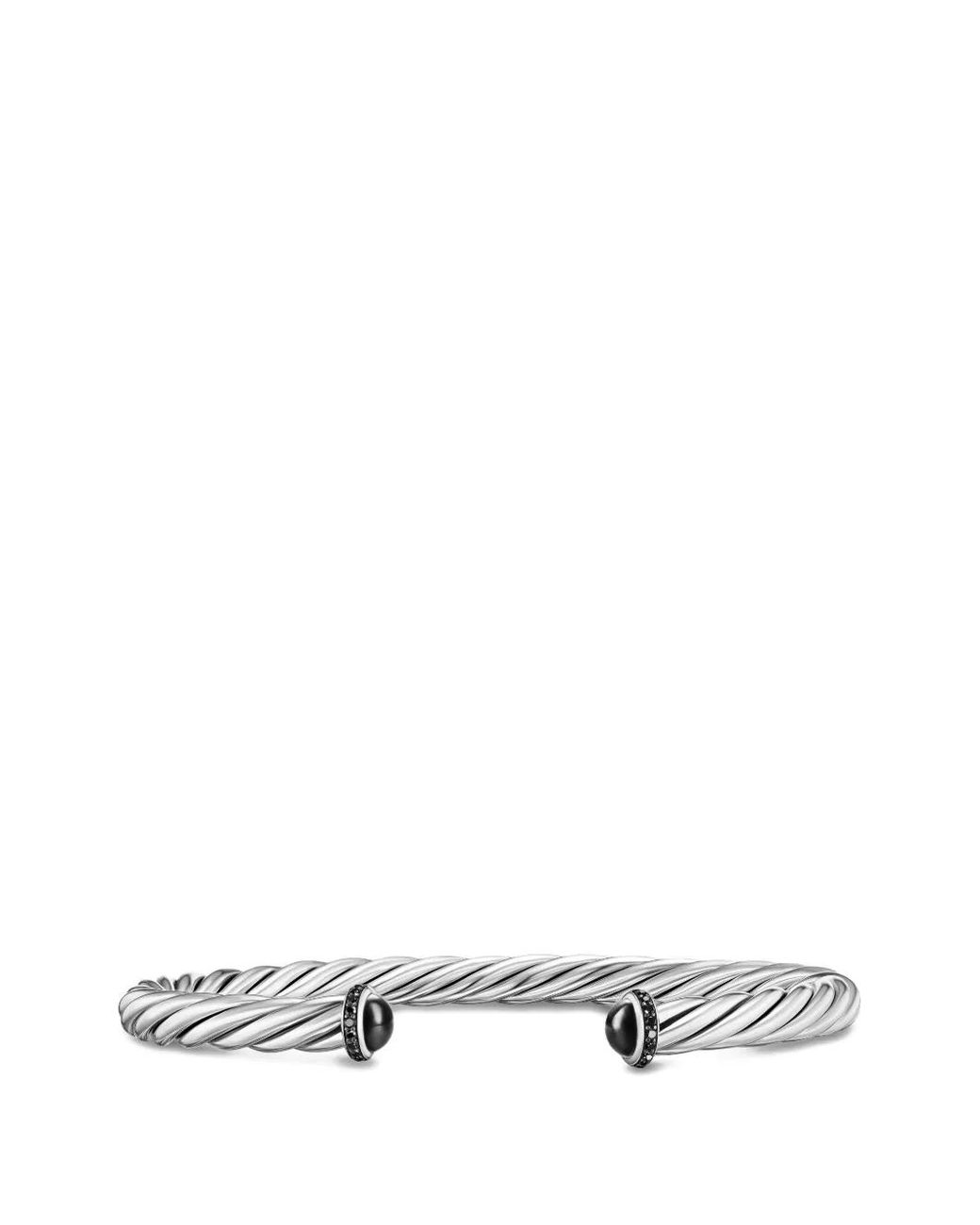 David Yurman White Cable Cuff Bracelet for men
