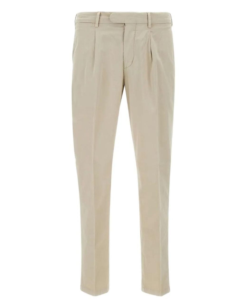 Devore Natural Silk-Blend Trousers for men