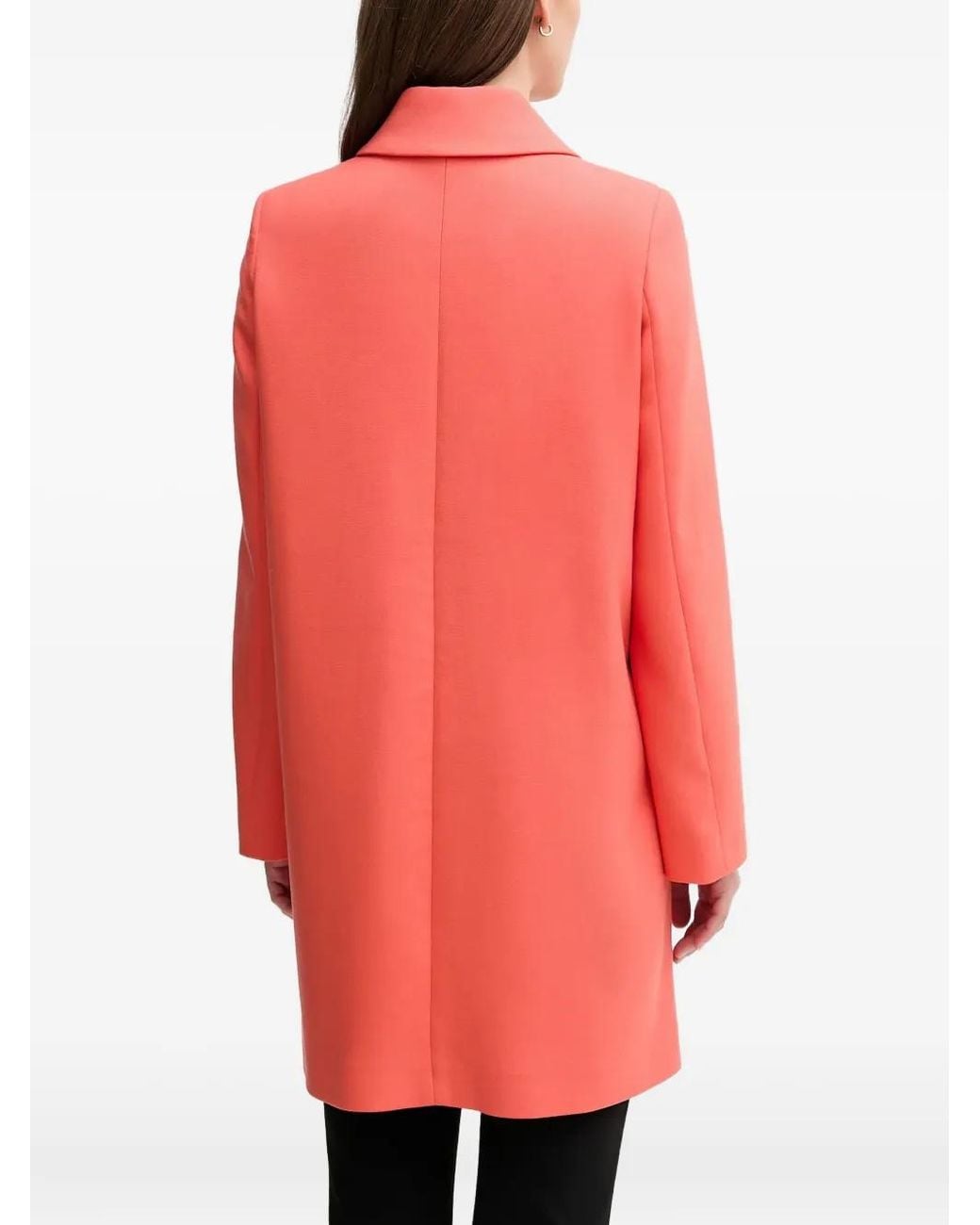 Benetton Red Flap Pocket Coat