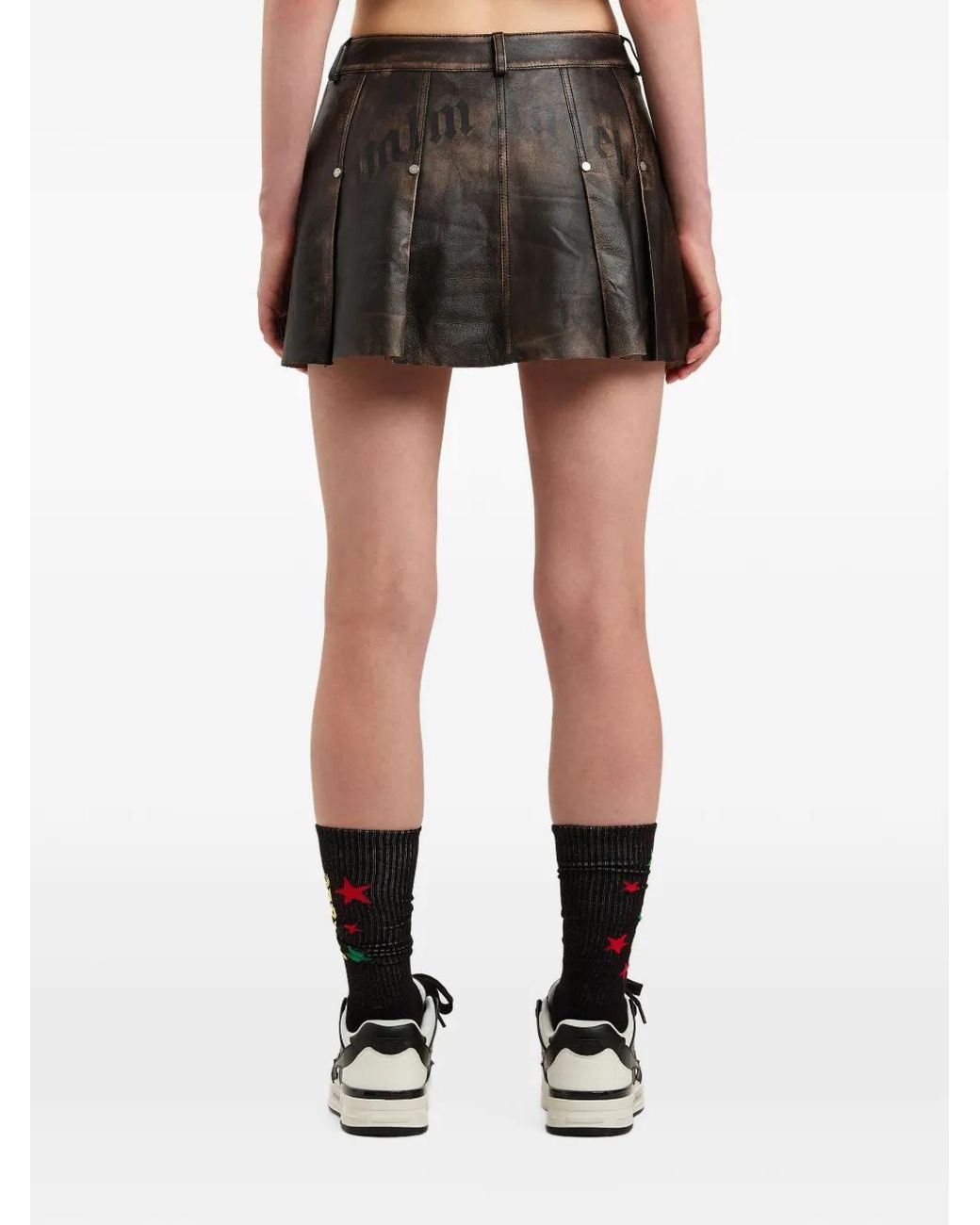 Palm Angels Black Lea Mini Skirt