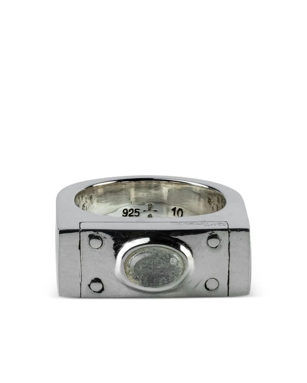 Parts Of 4 Gray Plate Moonstone Ring