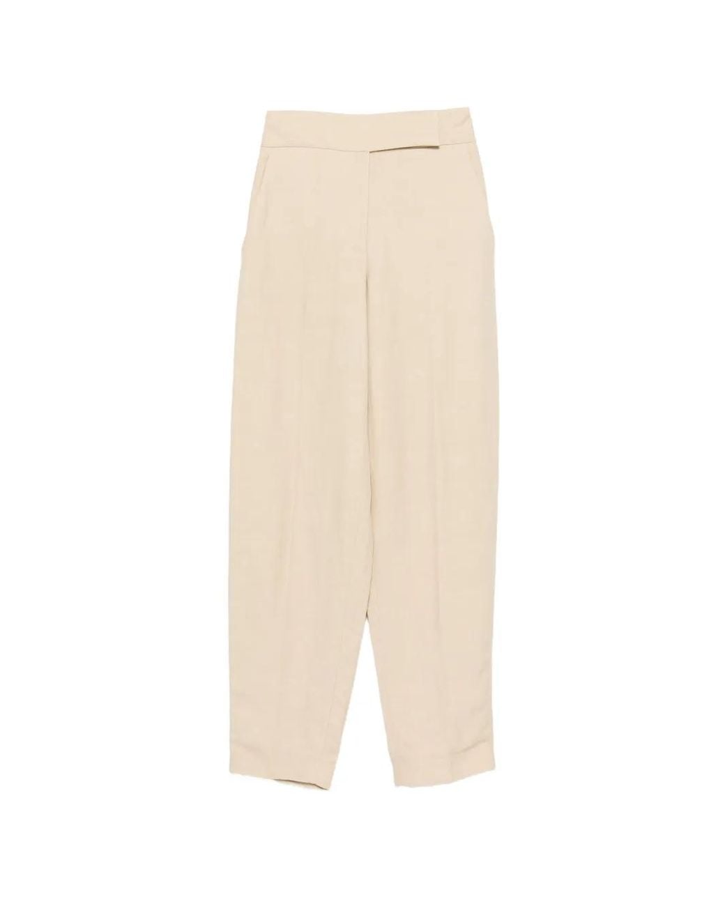 Joseph White Light Linen Blend Trousers
