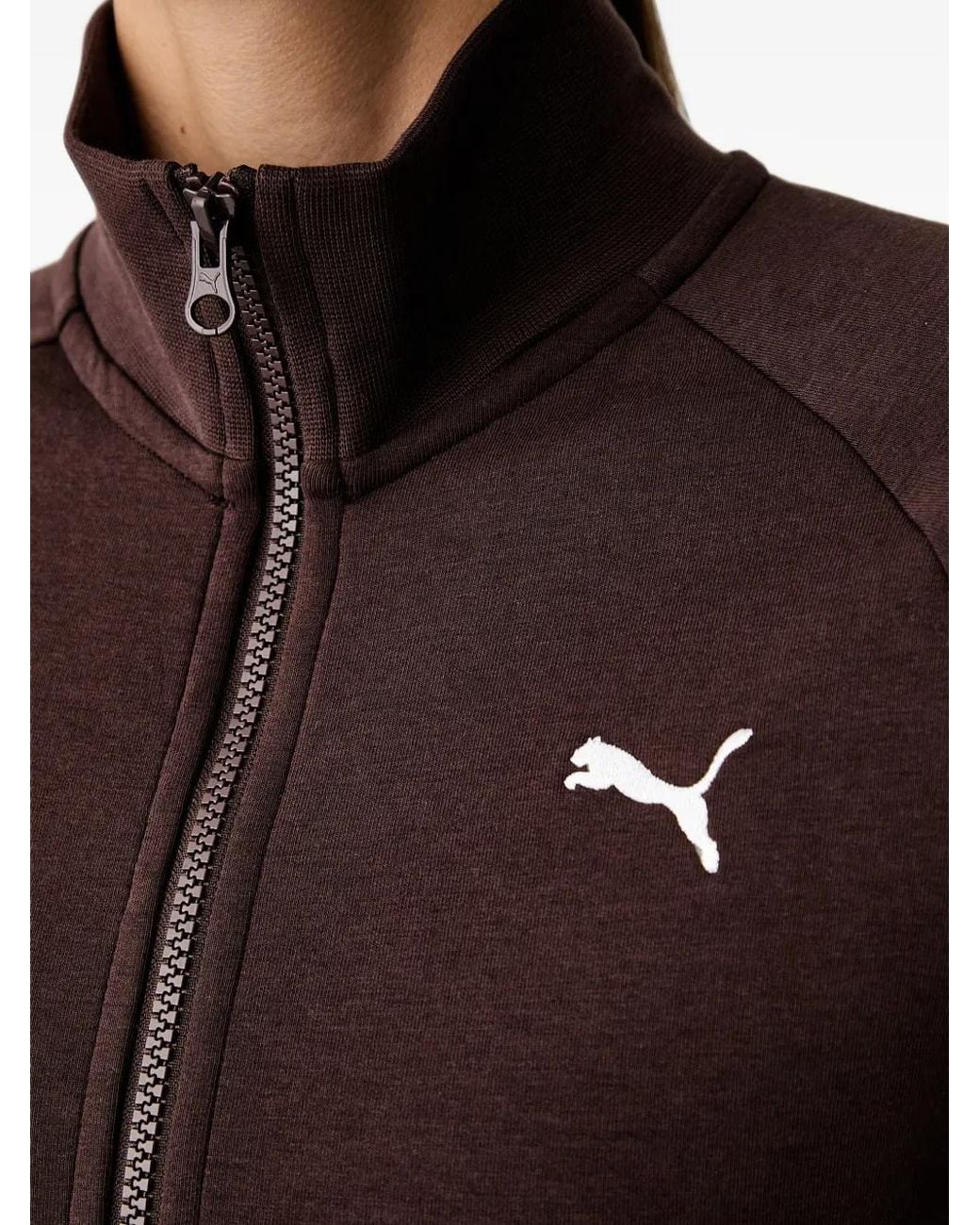 PUMA Logo-Embroidered Raglan-Sleeve Sweatshirt