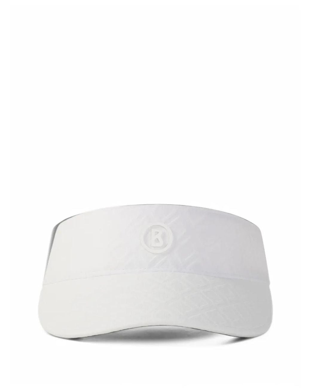 Bogner White Stacy Jacquard-Diamond Visor