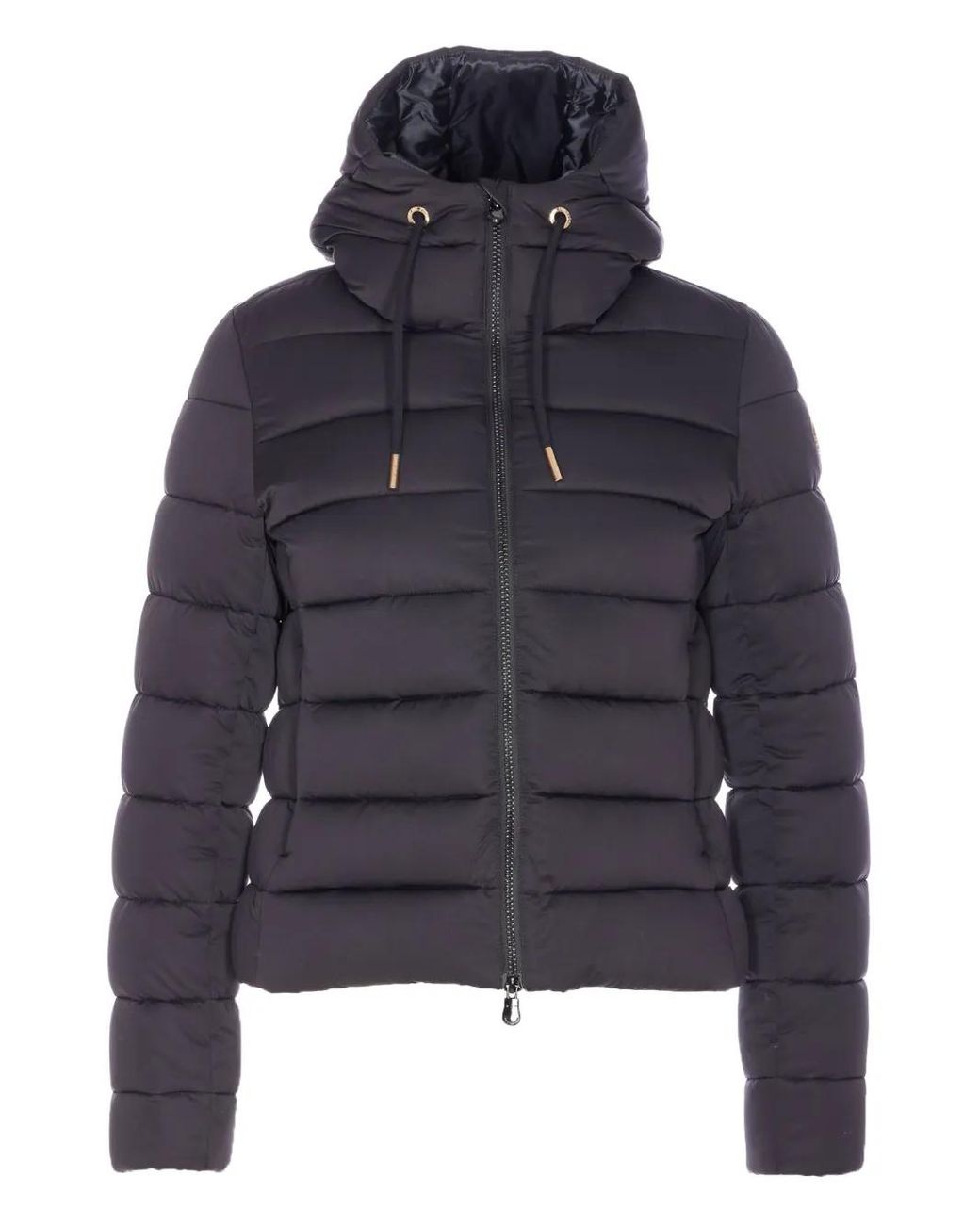 Save The Duck Blue Hooded Padded Jacket