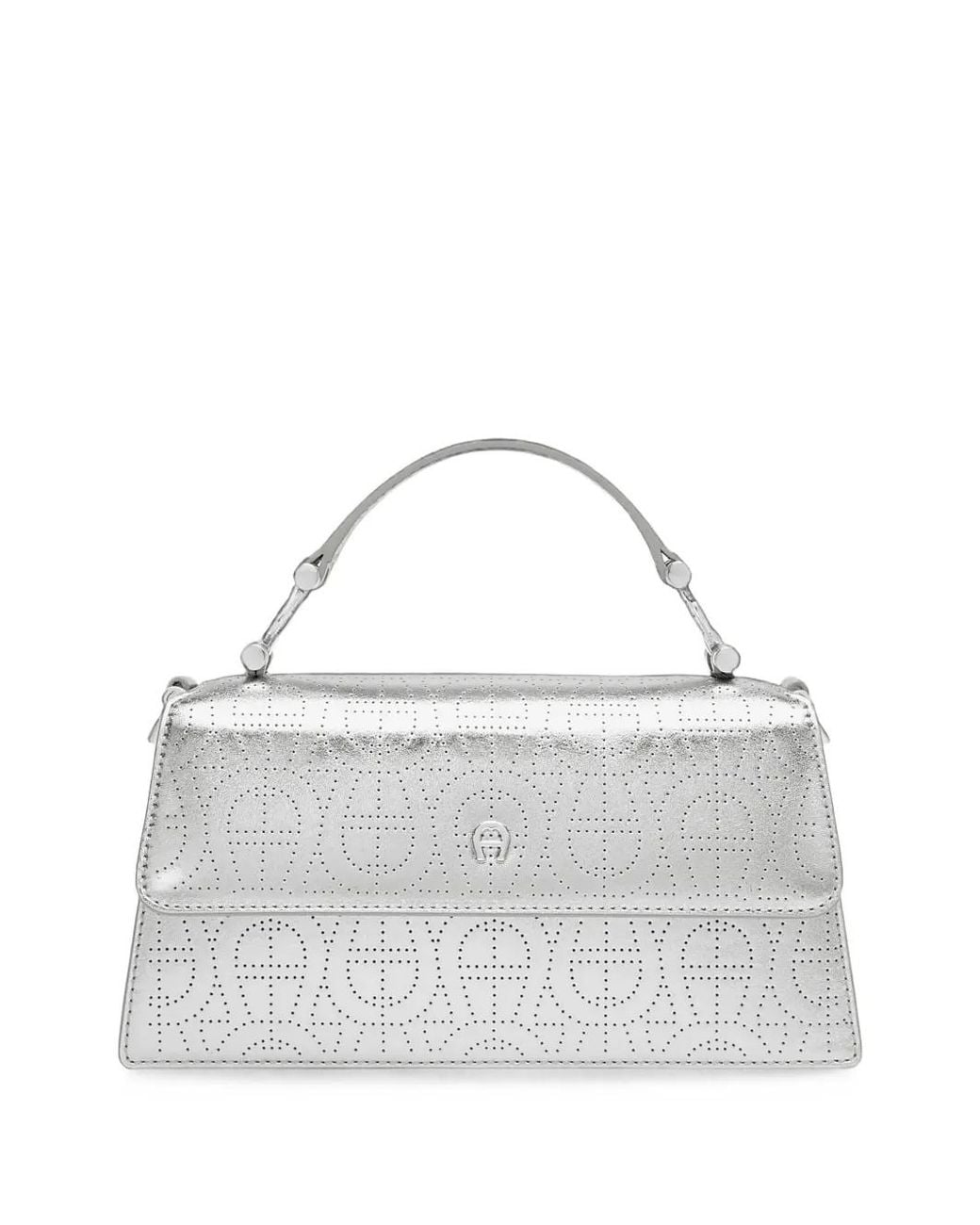 Aigner Metallic Small Delia Lucida Tote Bag