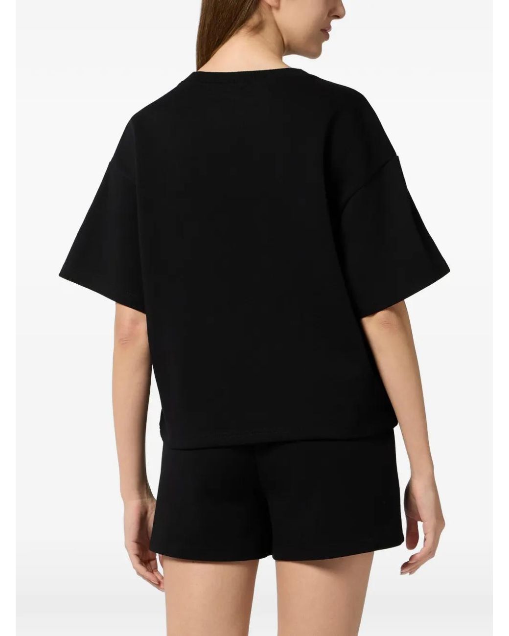 Philipp Plein T-Shirt Met Ronde Hals in het Black