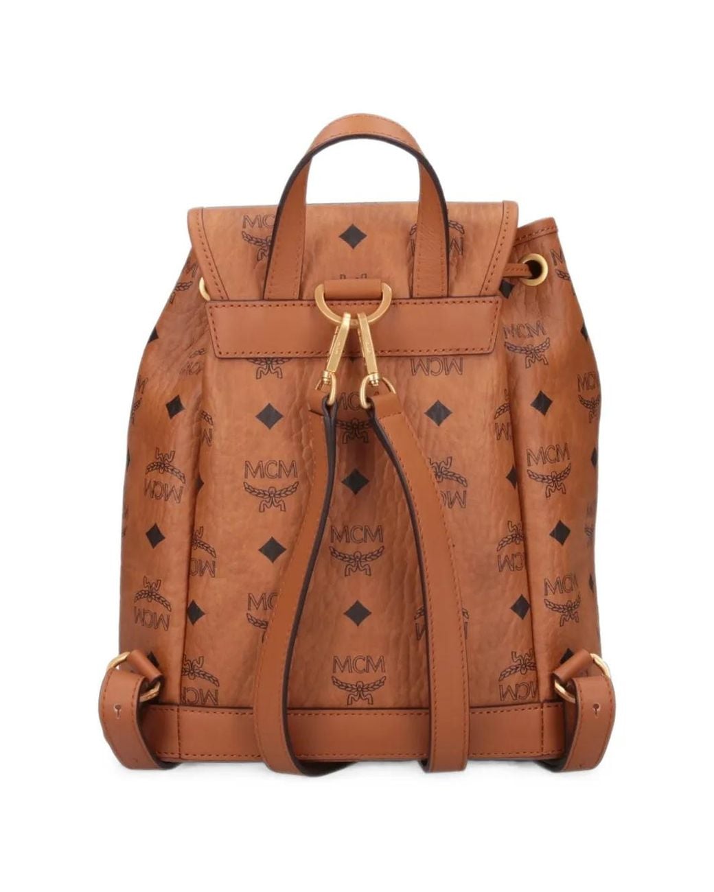 MCM Brown Mini Aren Backpack