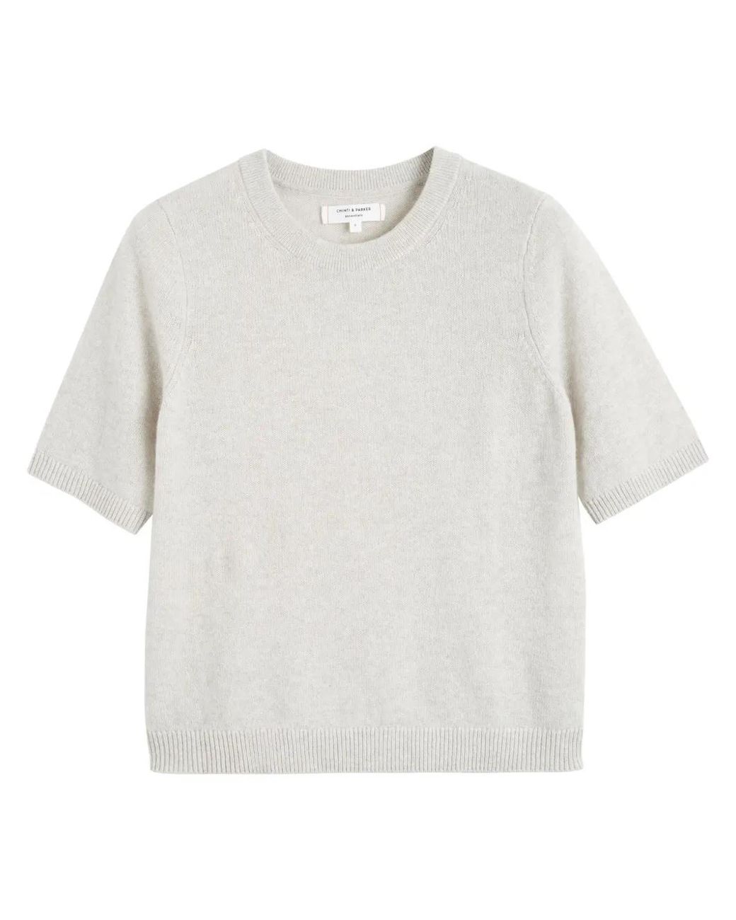 Chinti & Parker White Cashmere T-Shirt
