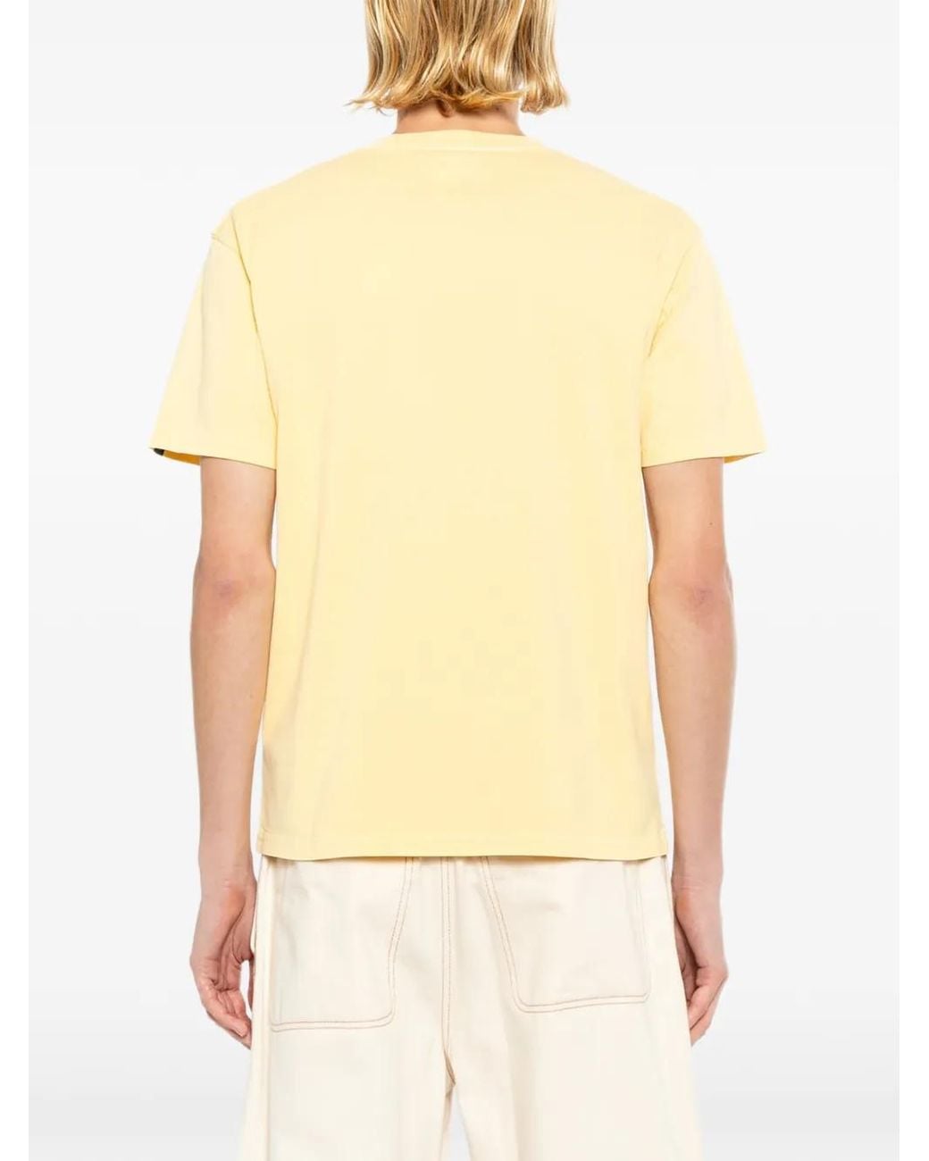 SPORT b. by agnès b. Natural Logo-Patch Cotton T-Shirt for men
