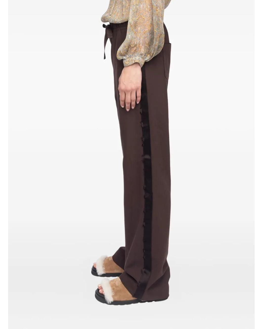 Zadig & Voltaire Purple Evy Drawstring Trousers