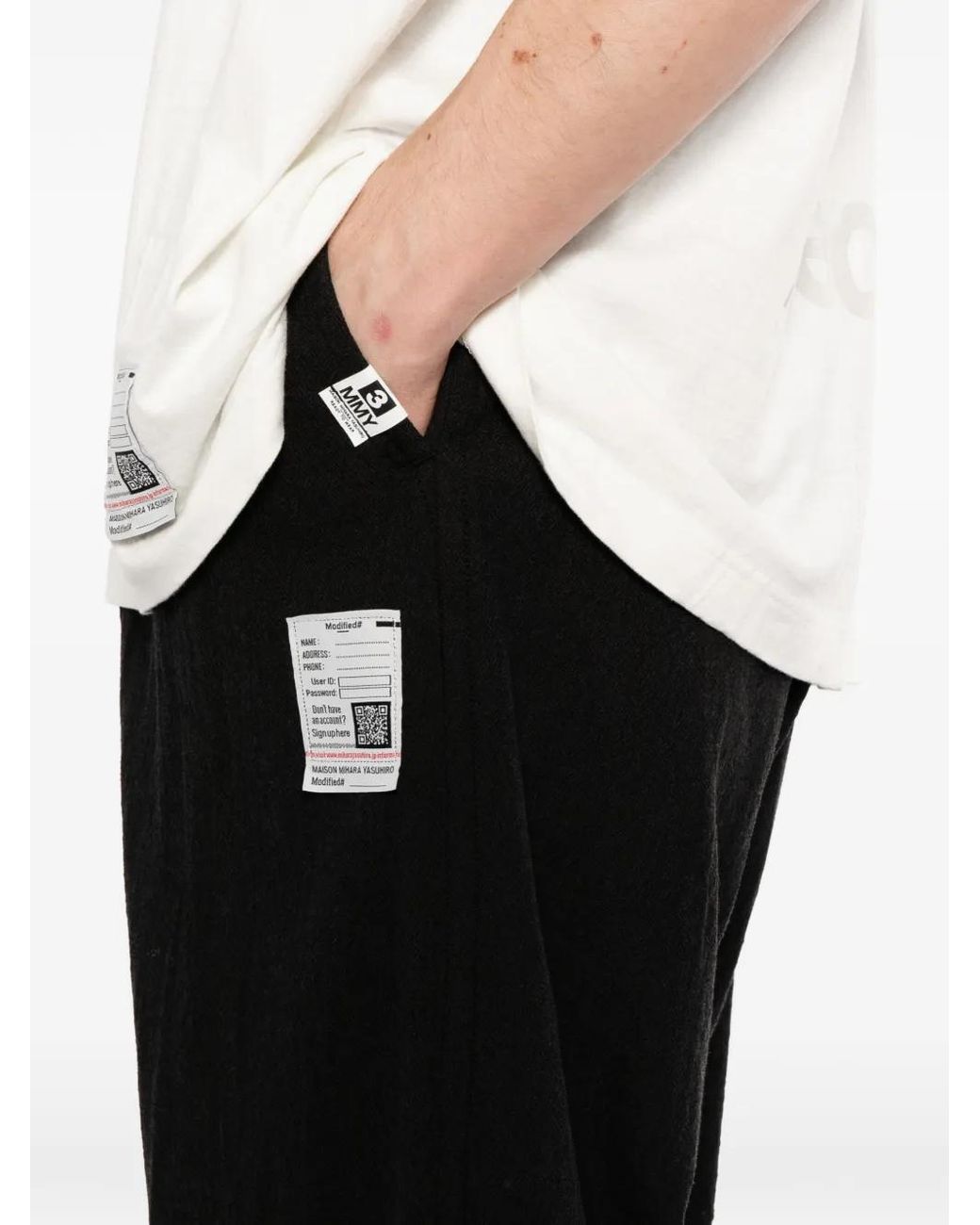 Maison Mihara Yasuhiro Gray Layered Wool Trousers for men