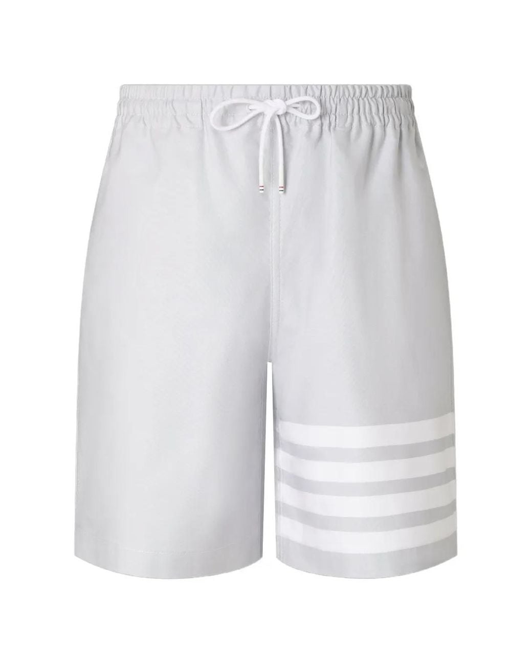 Thom Browne White Short De Rugby Oxford À 4 Bandes Signature for men