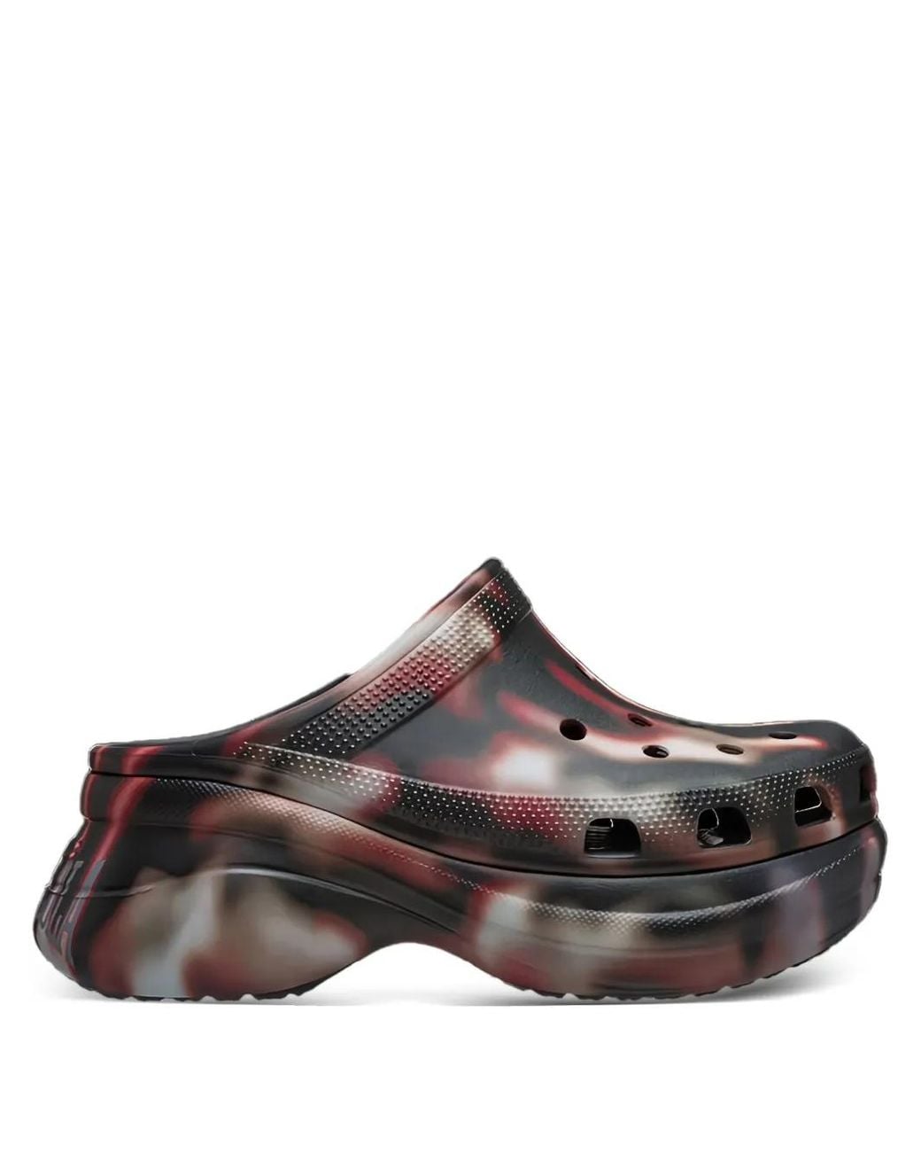 CROCSTM Brown Tie-Dye Pattern Mules