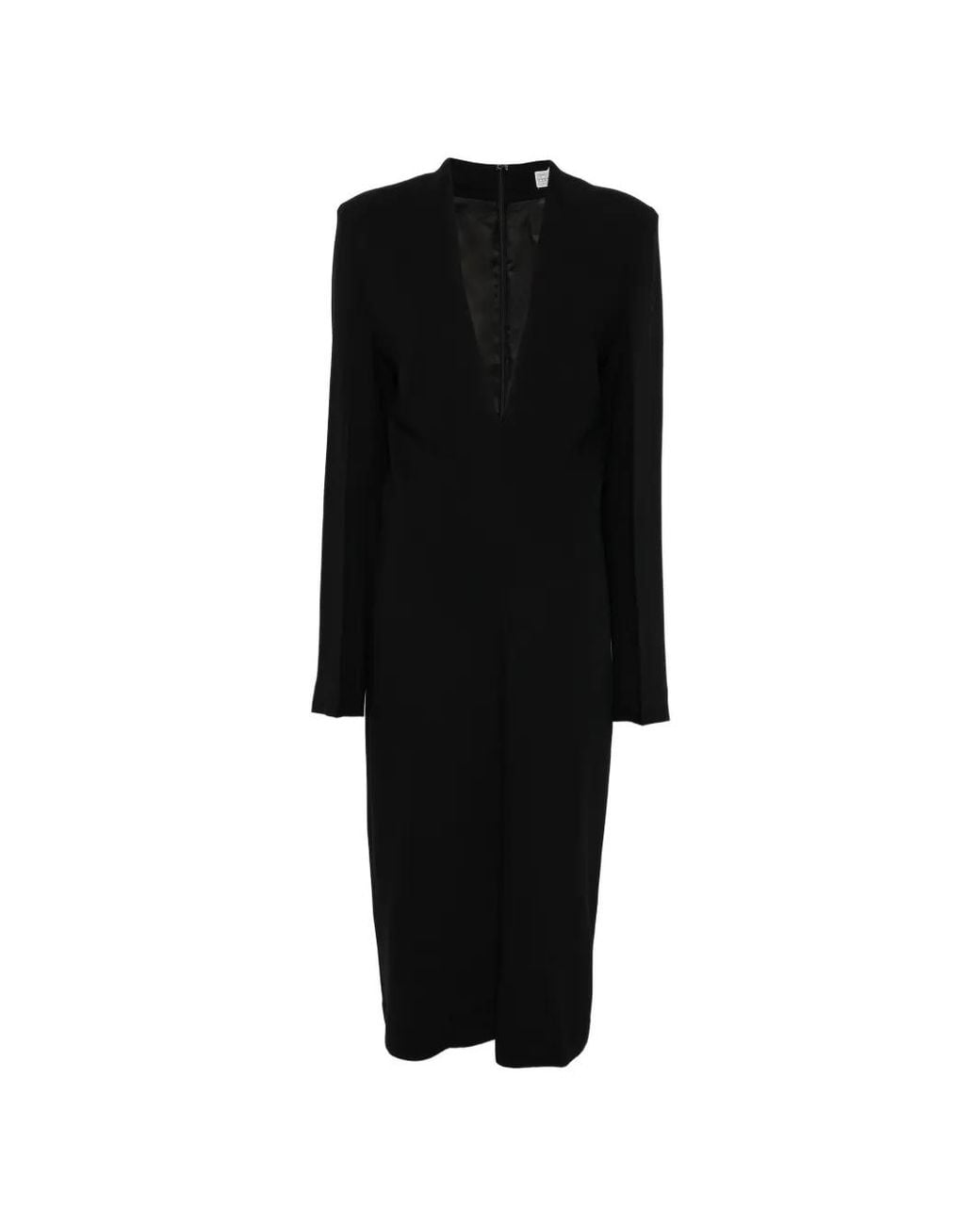 Totême Black Tailored Slouch Dress