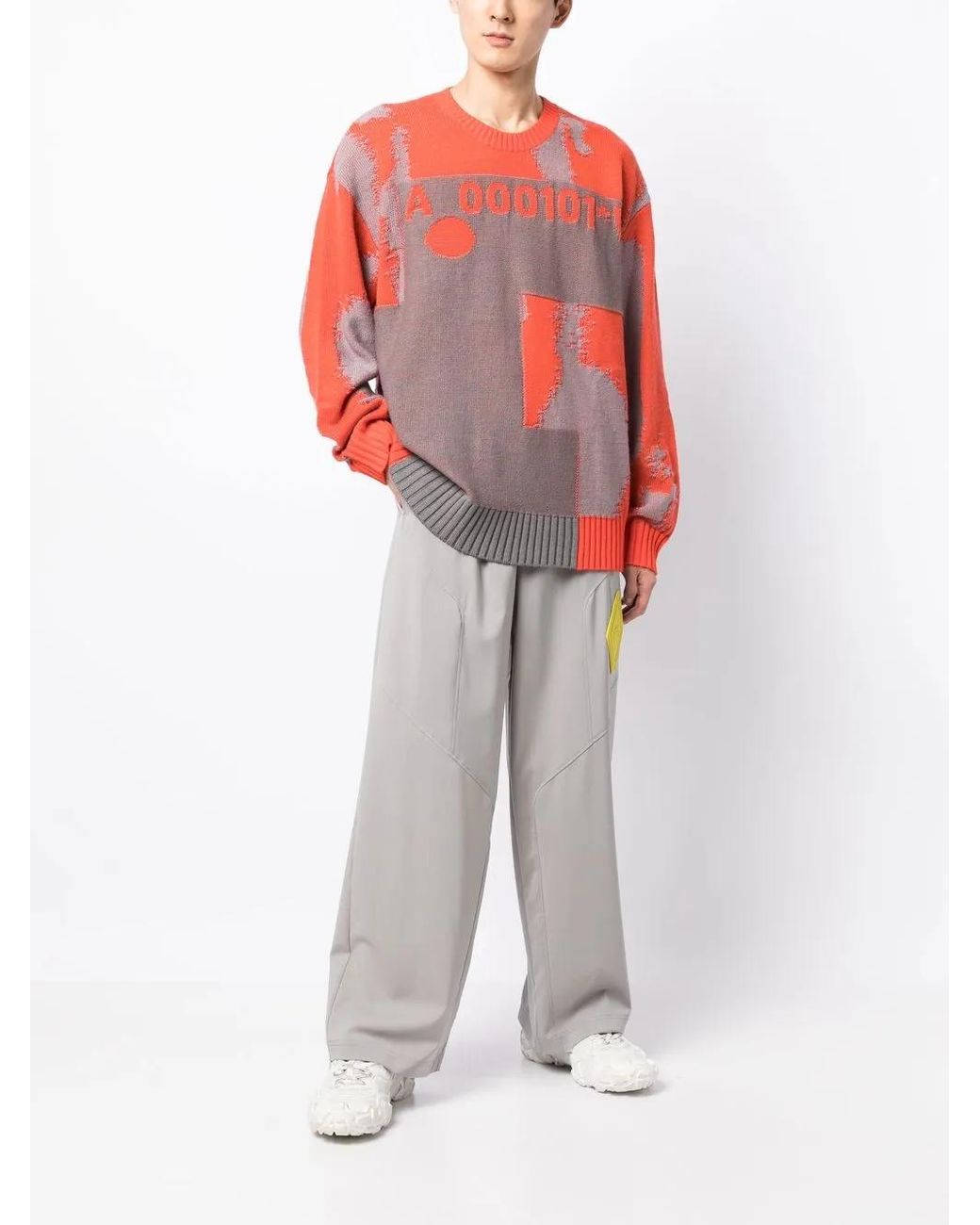 A_COLD_WALL* Pink Erosion Oversize Jumper for men