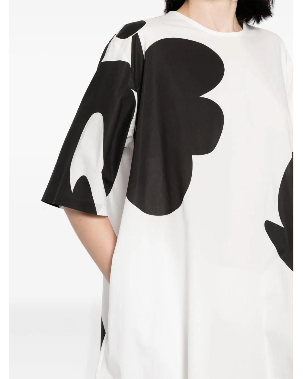 JNBY Black Floral-Print Cotton Dress