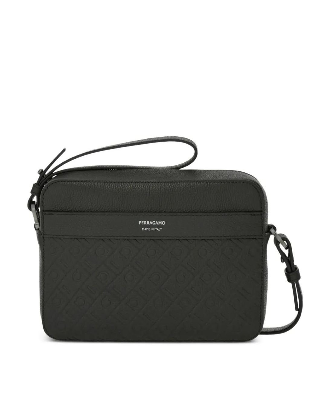 Ferragamo Black Monogram Shoulder Bag for men