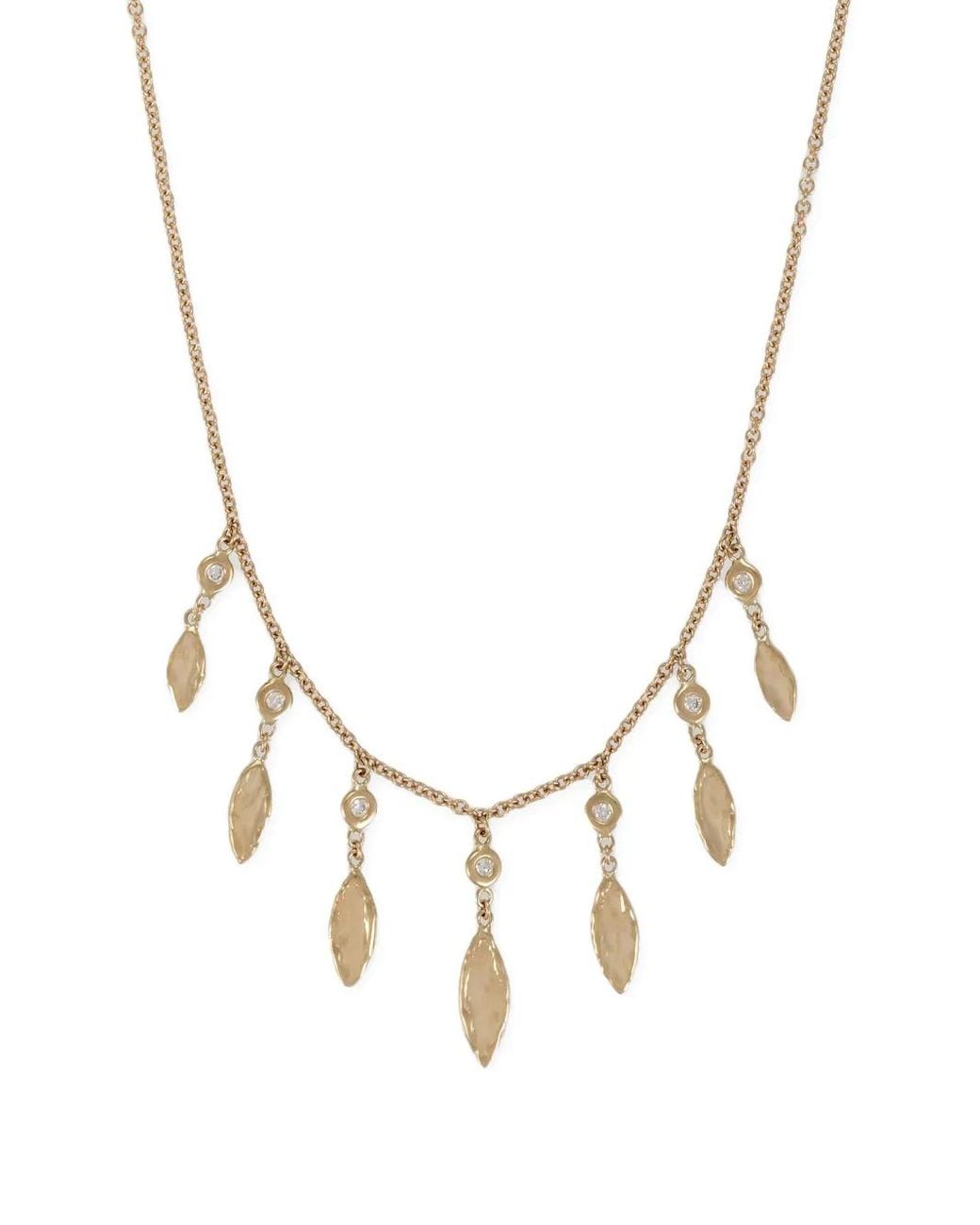Jacquie Aiche Metallic 14Ct Shakers Diamond Necklace