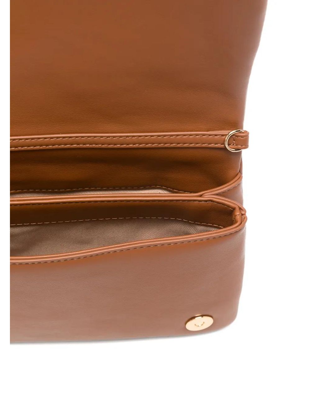 Love Moschino Brown Quilted Logo Cross Body Bag