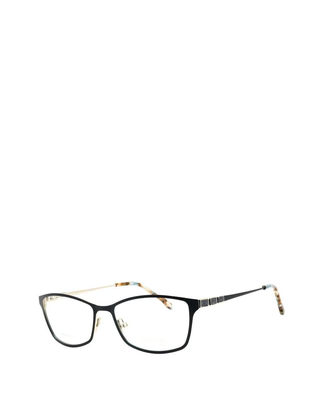 Emozioni Black Rectangle-Frame Glasses