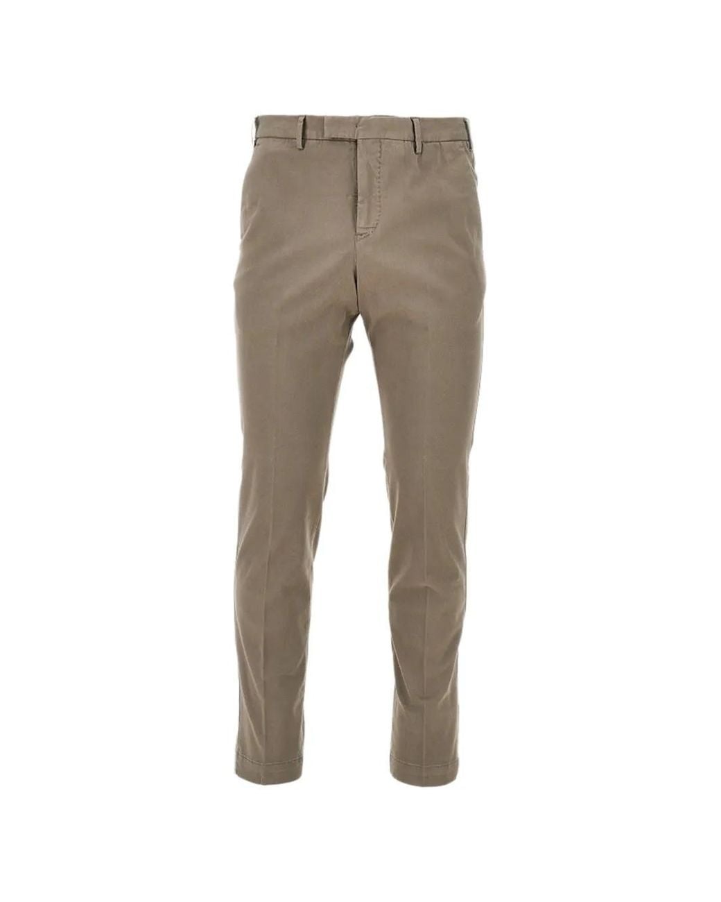 PT Torino Gray Pantalon À Coupe Droite for men