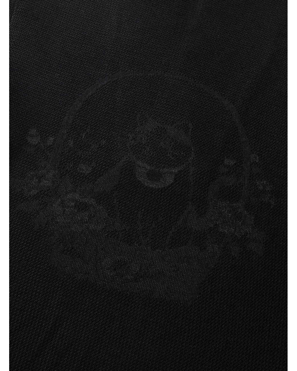 Shanghai Tang Black Quiet Fortune Shawl-Collar Jacquard-Logo Sweater for men