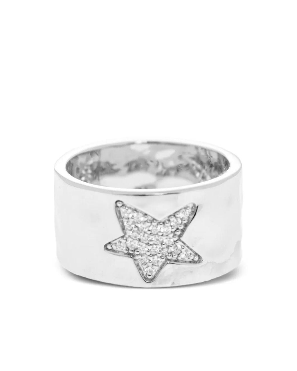 Zadig & Voltaire White Crystal-Embellishment Ring