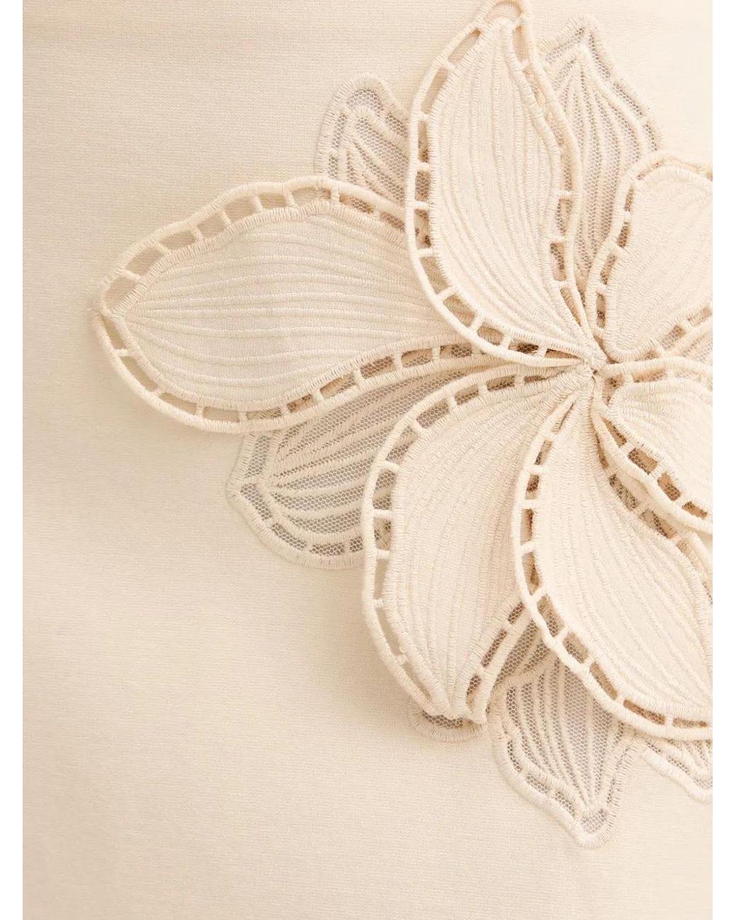 Minigonna Con Design Patchwork di Twinset in Natural