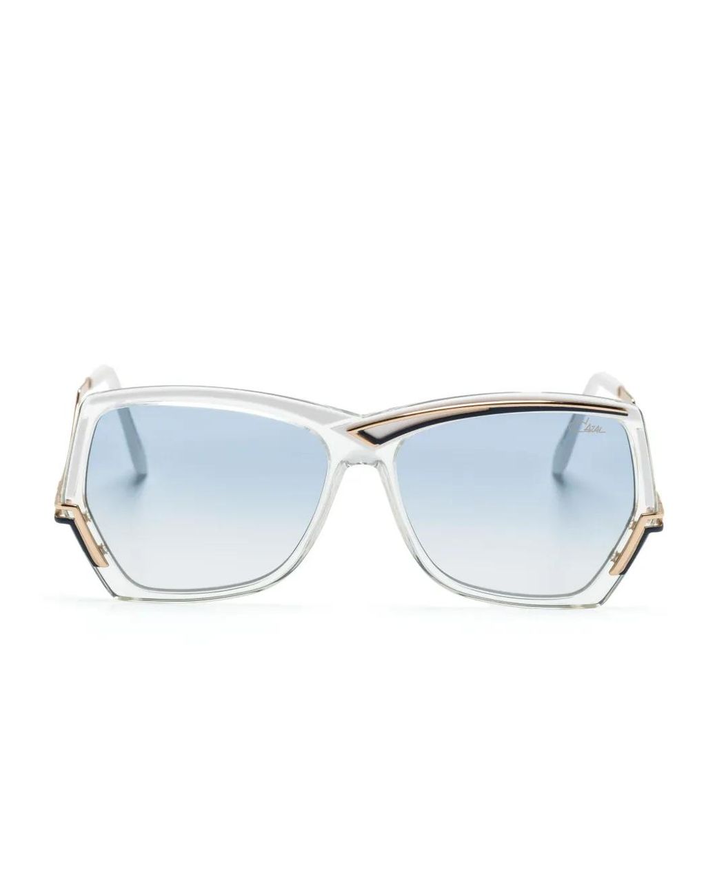 Cazal Blue Mod 178/3 Geometric-Frame Sunglasses