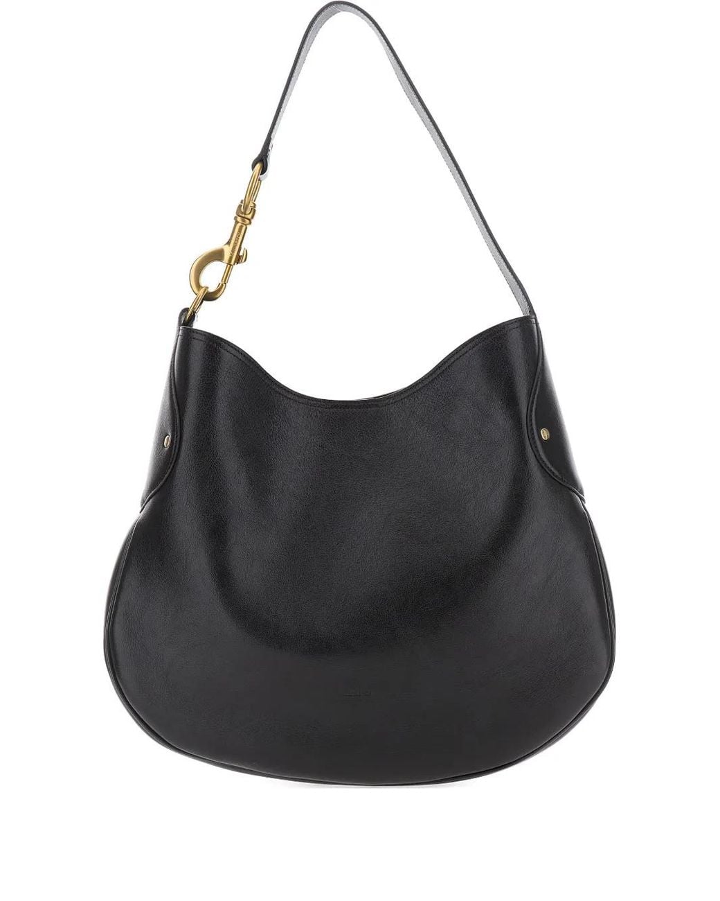 Mulberry Black 'Hackney' Shoulder Bag With Shoulder Strap With Snap Hook