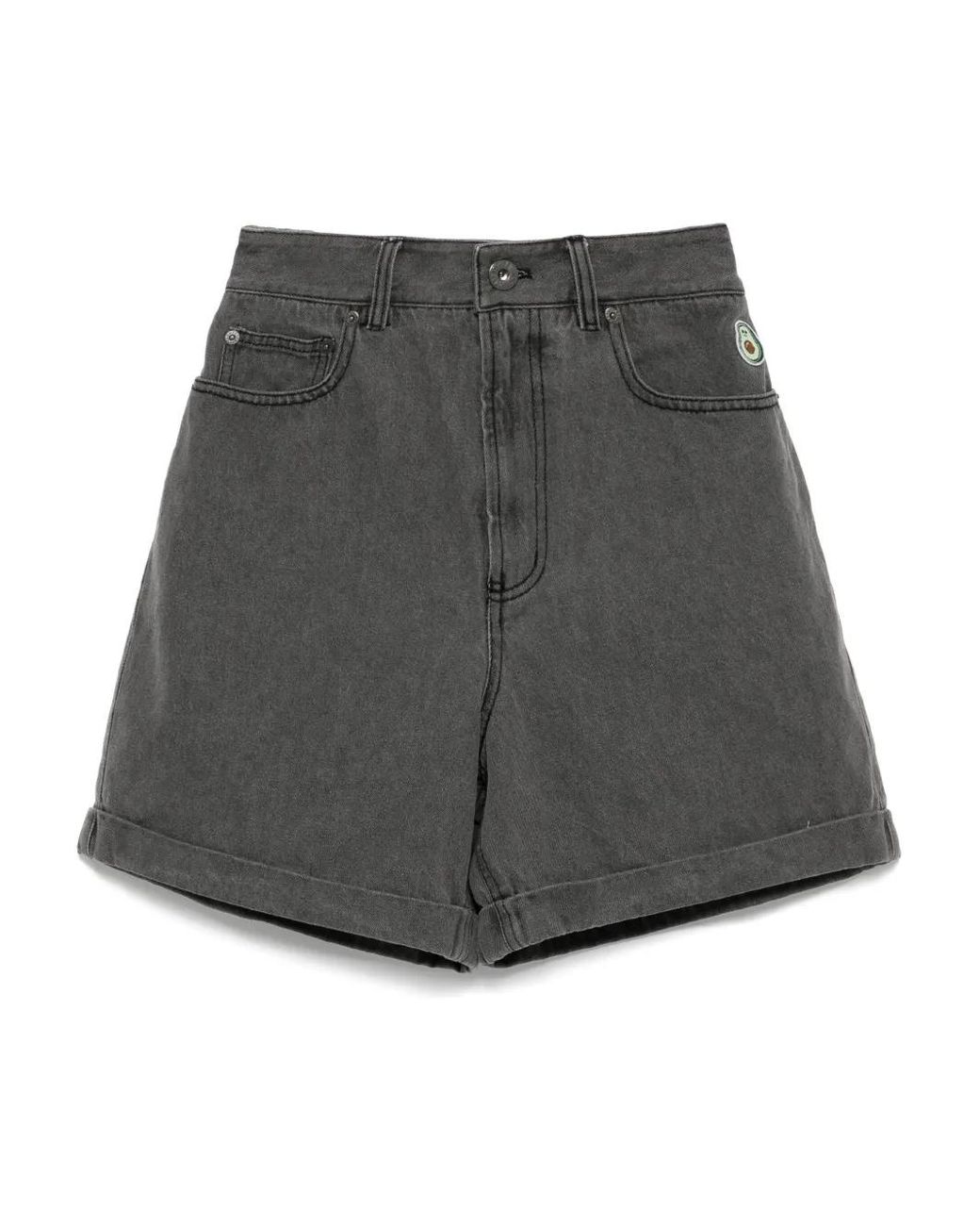 Chocoolate Gray Cotton Shorts